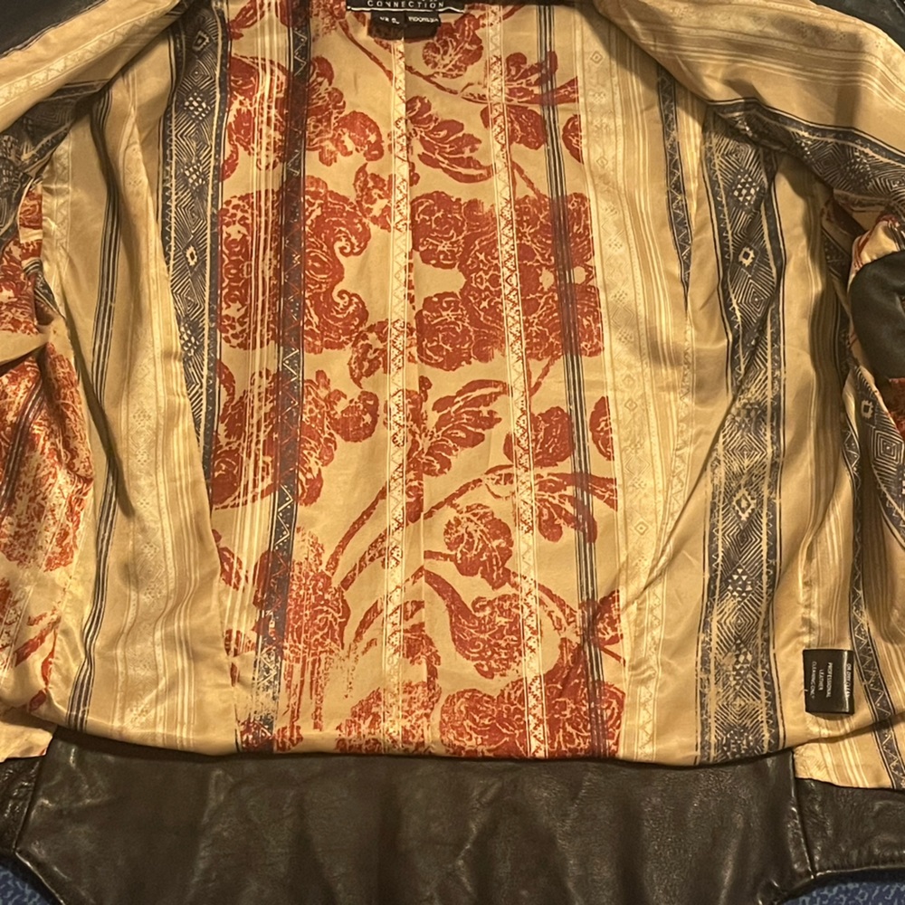 Peruvian collection leather jacket black size 6 - Picture 9 of 9